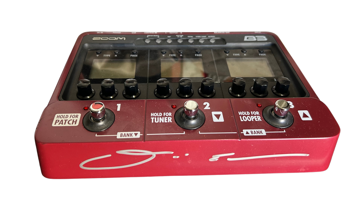 zoom bass effects pedal David Ellefson Signed Zoom Multi-Effects Pedal – Ellefson Emporium