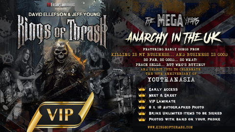 Kings of Thrash "Anarchy in the UK" VIP - MONDAY 28 OCTOBER - LA BELLE ANGELE, EDINBURGH, SCOTLAND