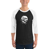 Combat Records 3/4 sleeve raglan shirt