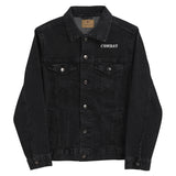 Combat Records Unisex denim jacket