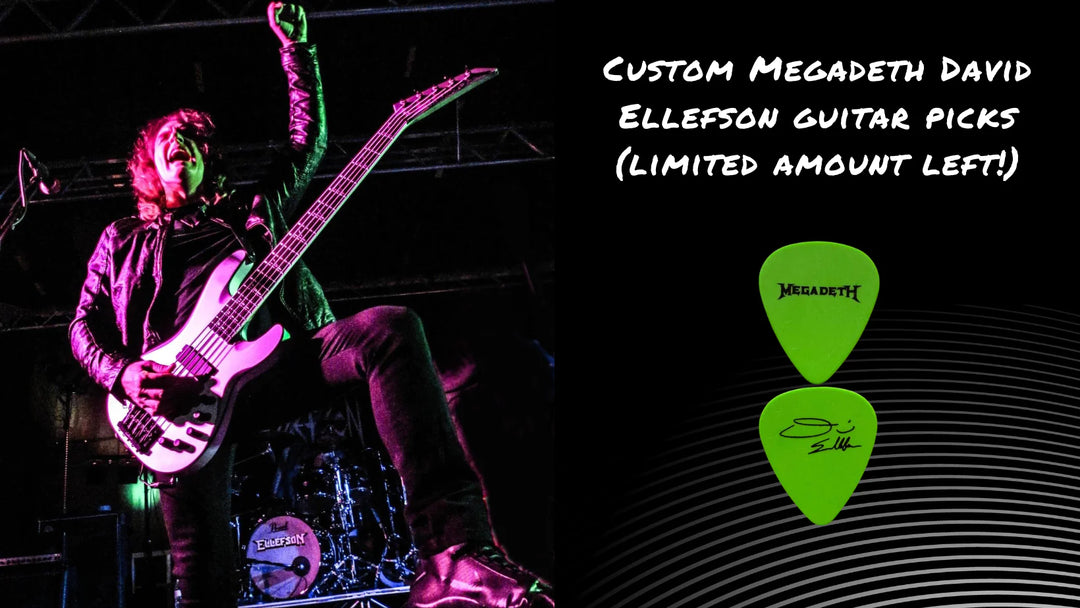 Custom Megadeth David Ellefson guitar picks (limited amount left